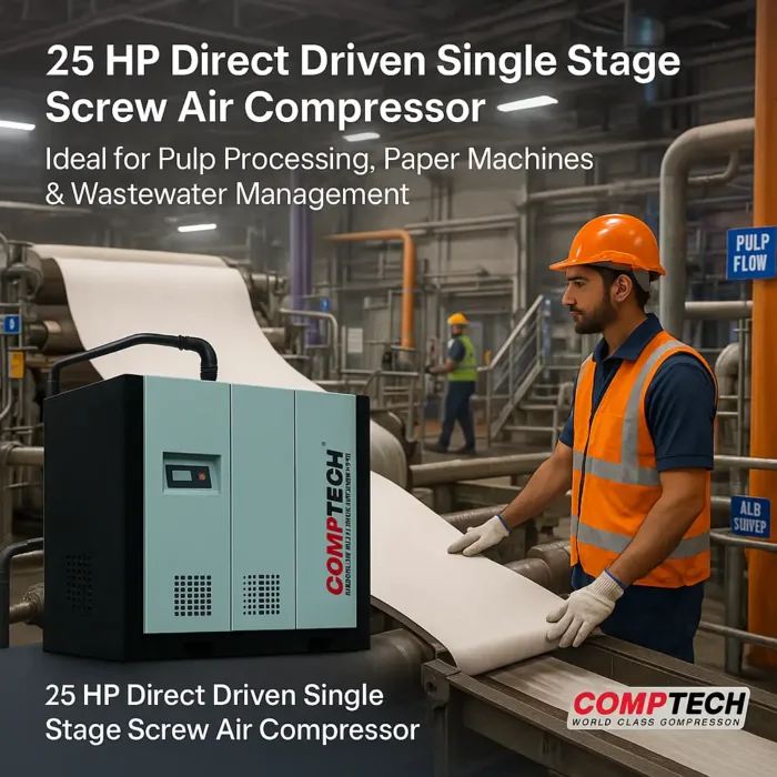 25 HP Screw Air Compressor for Industrial Use – Comptech