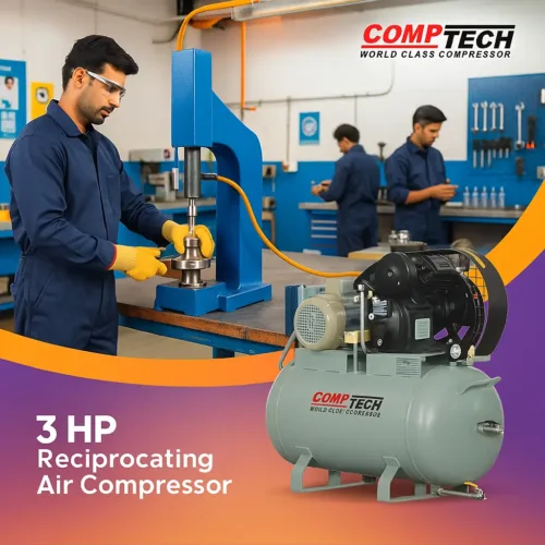 3 HP Reciprocating Air Compressor with 175L Tank – Comptech