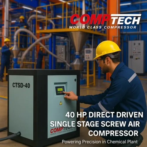 40 HP Screw Air Compressor - Comptech CTSD 40