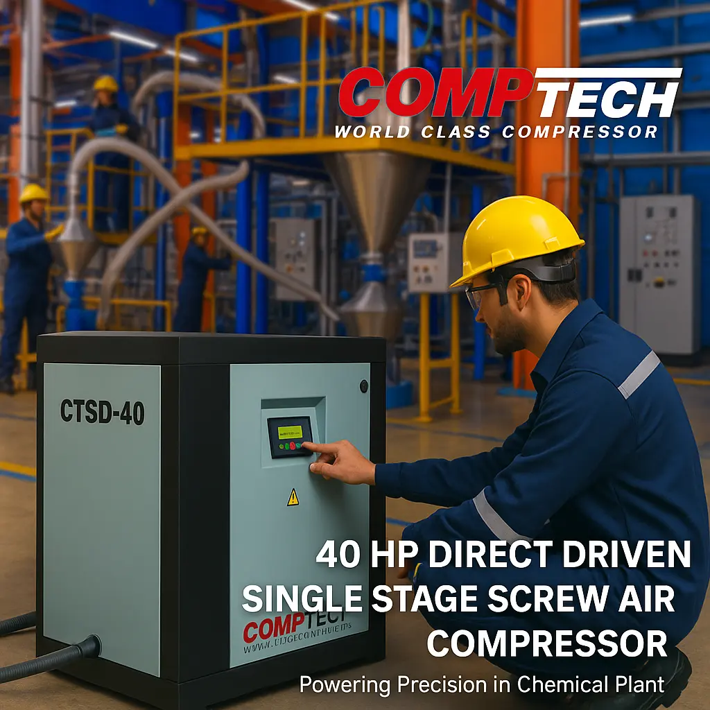 40 HP Screw Air Compressor - Comptech CTSD 40