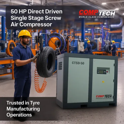 50 HP Screw Air Compressor for Industrial Use – Comptech