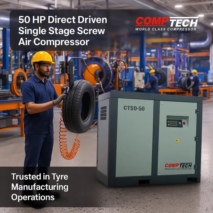 50 HP Screw Air Compressor for Industrial Use – Comptech
