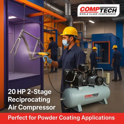 20 HP Reciprocating Air Compressor for Industrial Use