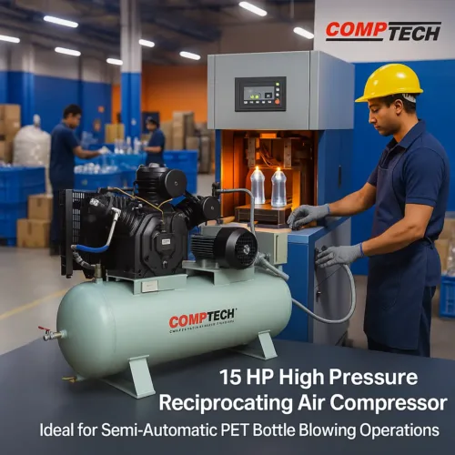 15 HP High Pressure Reciprocating Air Compressor – Comptech
