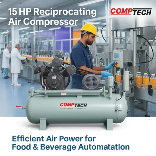15 HP Reciprocating Air Compressor with 500L Tank – Comptech
