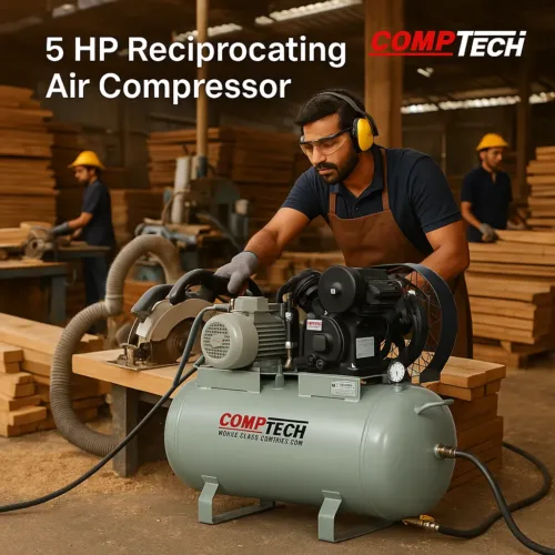 5 HP Reciprocating Air Compressor by Comptech