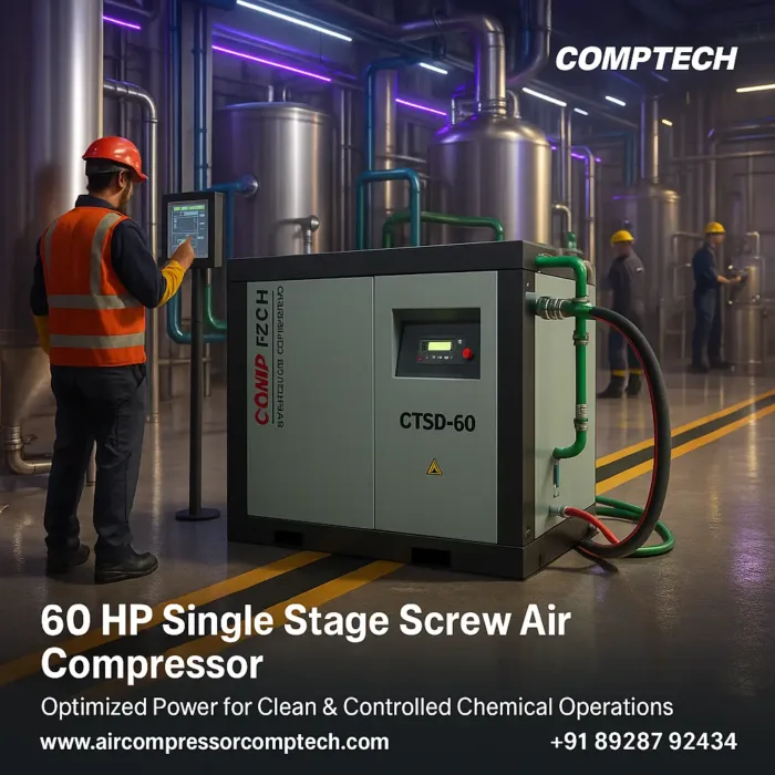 60 HP Screw Compressor
