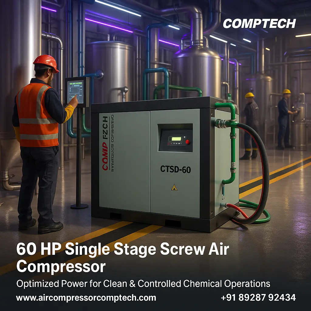 60 HP Screw Compressor
