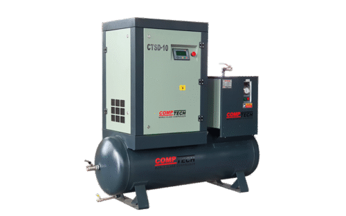10 HP Tank Mounted Screw Compressor
